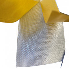 TAŚMA WEWNĘTRZNA PAROIZOLACYJNA 10cm z 25mb  Z KLEJEM na całej powierzchni - do okien zamontowanych