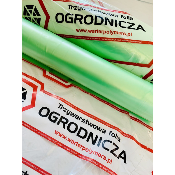 Folia ogrodnicza tunelowa z wgrzanym sznurkiem UV4 wymiar 8m x 10,30mb produkcja 2026